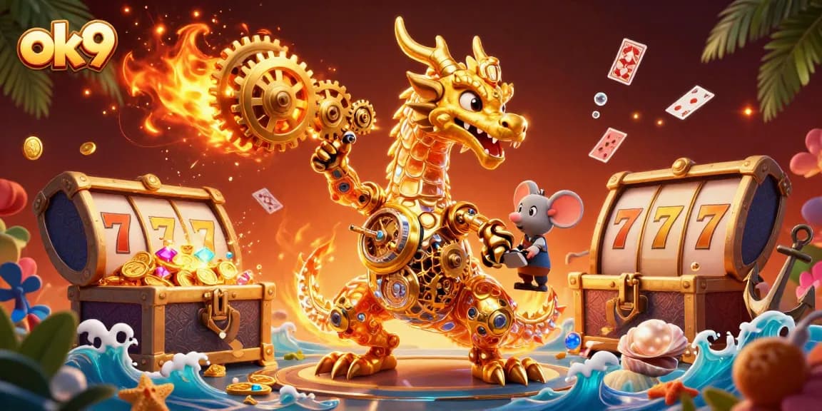 Experience the thrill of ok9 with a golden dragon and dynamic casino games!
