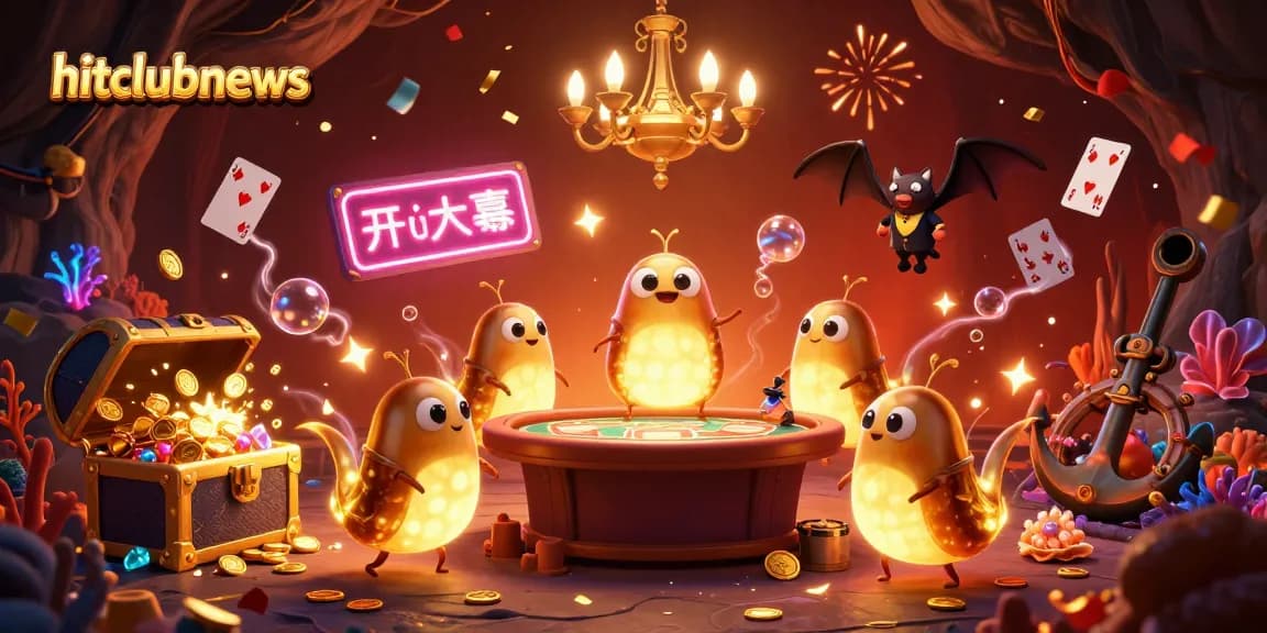 Engage with hitclubnews as glowing worms illuminate a thrilling underwater casino experience.