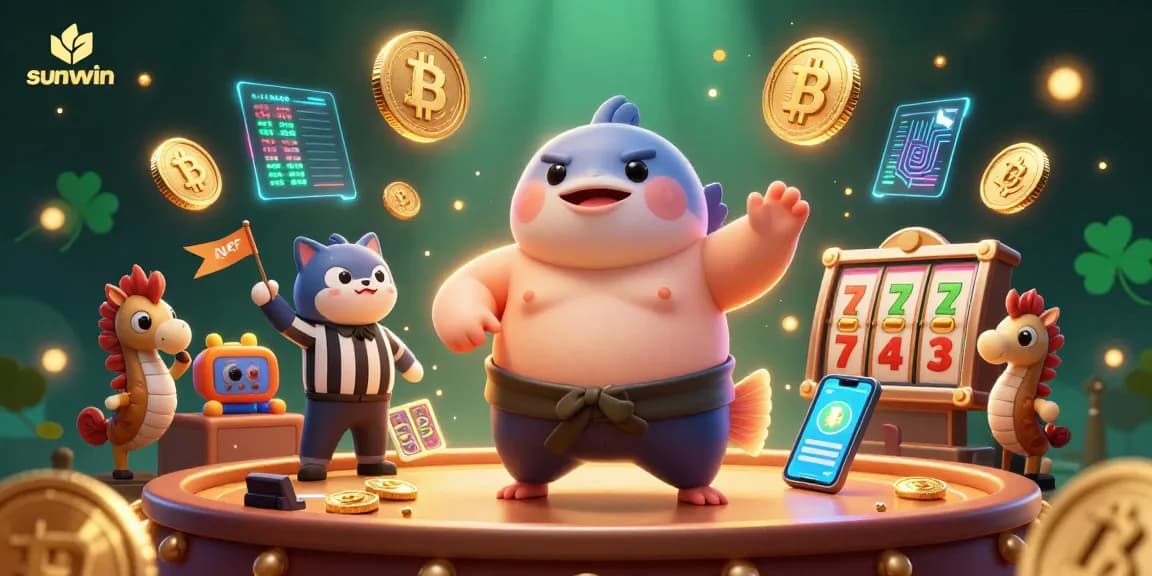 Engage with sunwin's vibrant underwater casino scene showcasing a thrilling slot game experience
