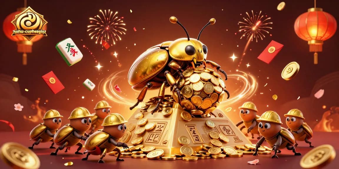 Experience the thrill of nohu-cupthegioi with vibrant golden imagery and dynamic gambling elements.