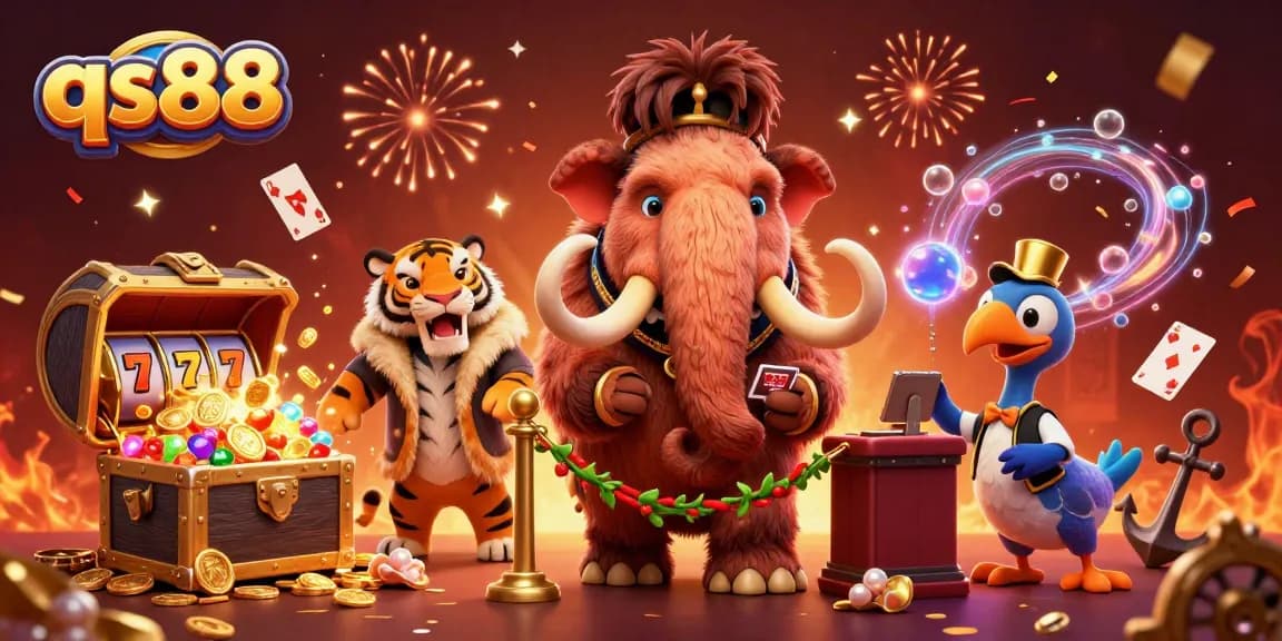 Experience qs88 with vibrant casino characters and dynamic gaming elements in an engaging environment.