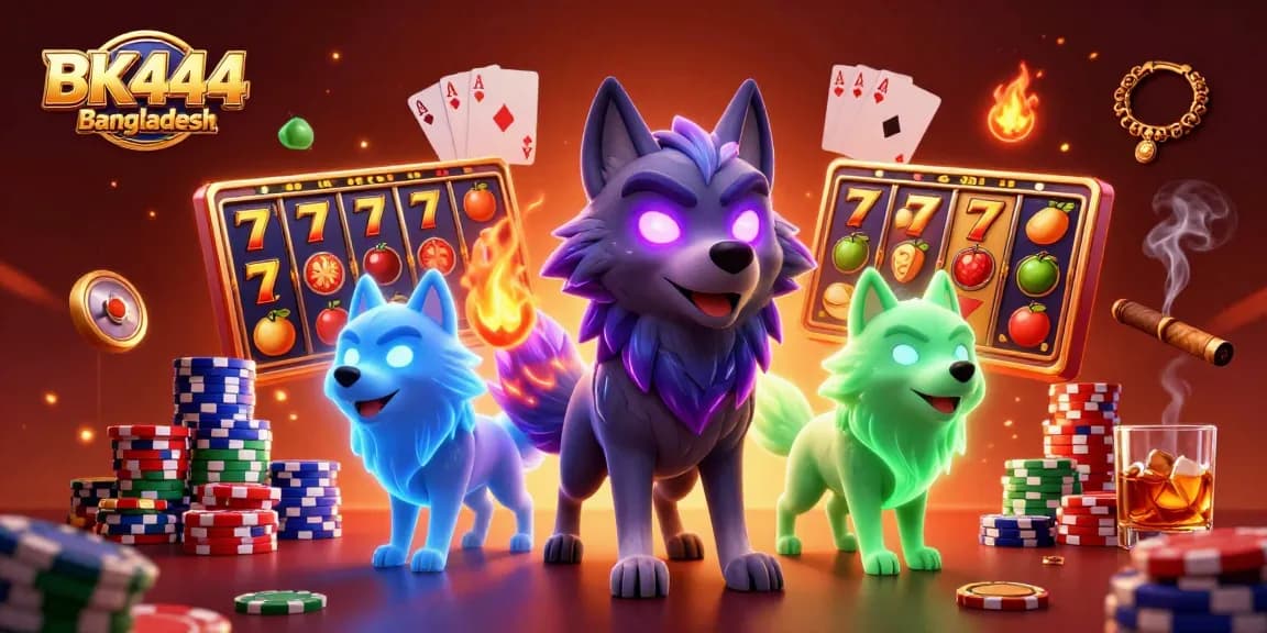 Experience immersive gaming at BK444 Bangladesh with vibrant slot machines and lively casino action.