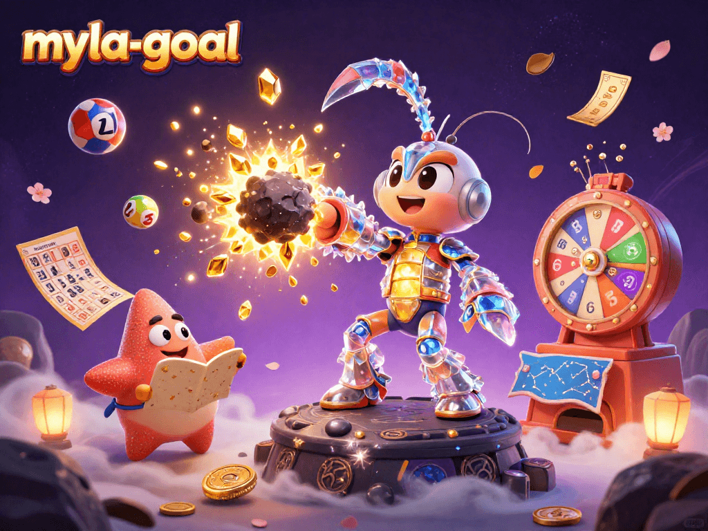 Experience thrilling gameplay in myla-goal with dynamic lottery elements and vibrant characters!
