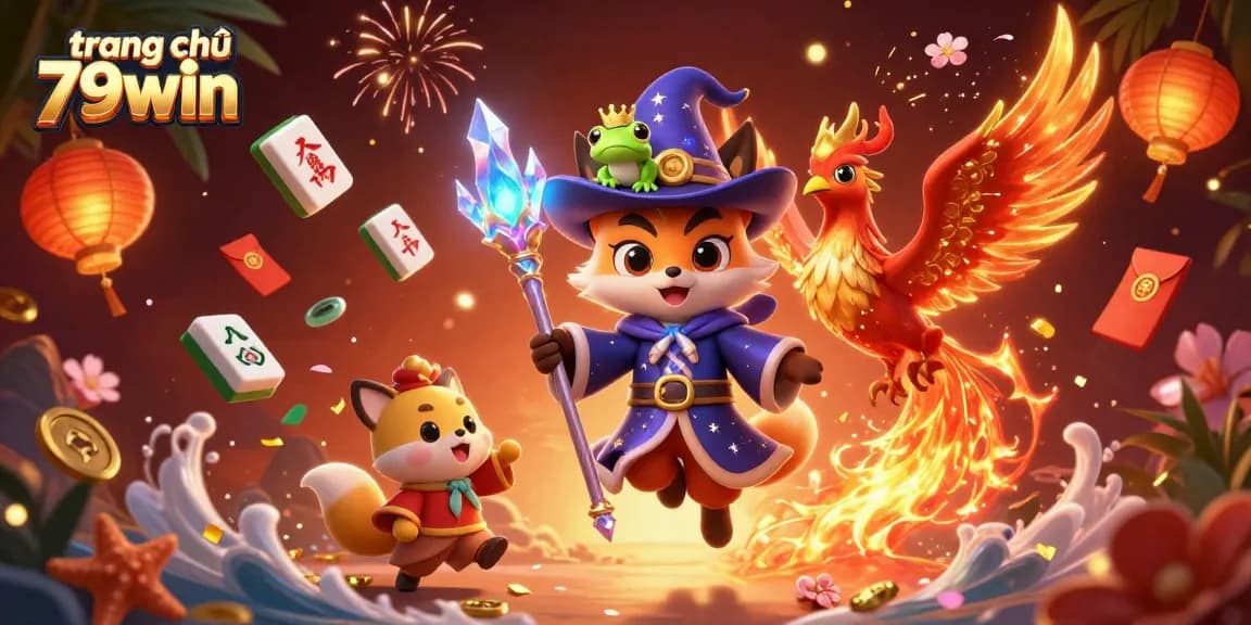 Engaging scene with the mystical characters reflecting the excitement of trang chủ 79win casino gaming.