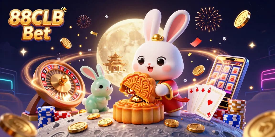 Experience the thrilling energy of 88CLB Bet with vibrant casino elements and winning characters.