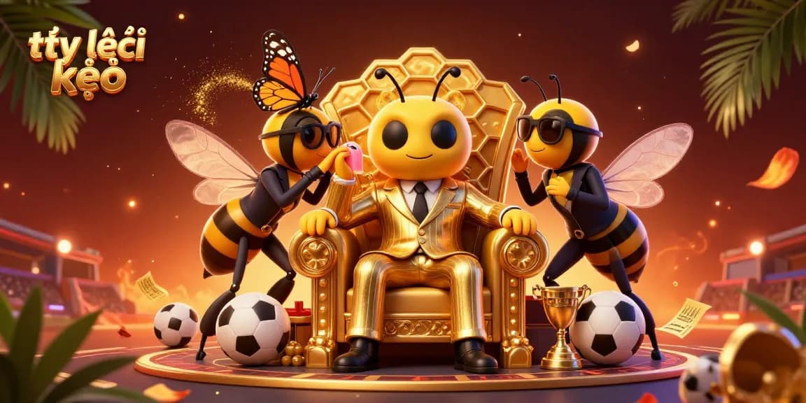 Engage with tỷ lệ kèo sports betting strategies in an ultra-detailed 3D illustration featuring dynamic characters.