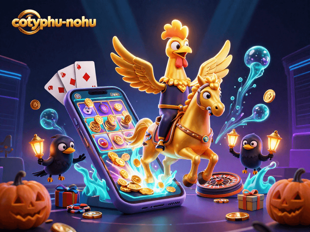 Cotyphu-nohu game enthusiasts gather in a vibrant casino scene with charismatic characters amidst thrilling gameplay and excitement.