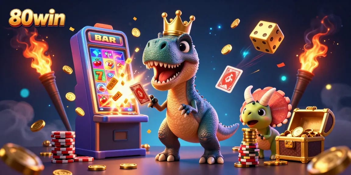 Play thrilling games at 80win with exciting features in a dazzling casino scene.