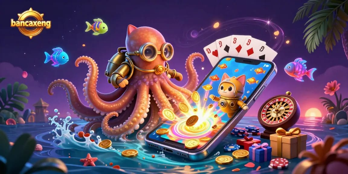 Engage with the thrilling action of bancaxeng while exploring an ocean adventure of colorful treasures.