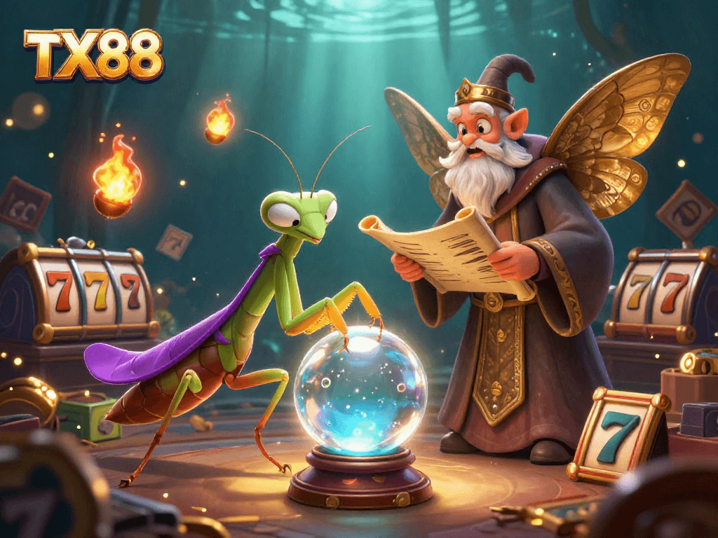 Engage with TX88's vibrant casino magic featuring 3D characters and immersive gaming elements.
