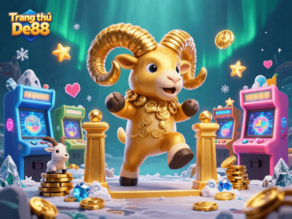 Engage with Trang chủ De88 showcasing a vibrant 3D casino-themed scene loaded with game elements and dynamic energy.