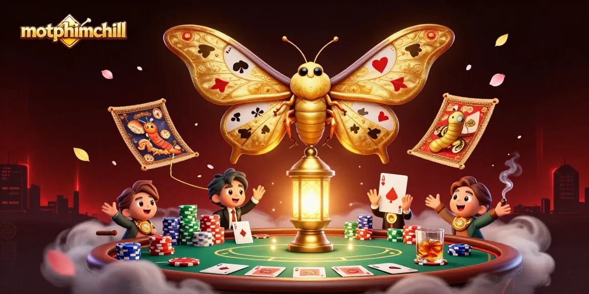 Experience thrilling gameplay with motphimchill's vibrant casino-themed illustration full of engaging elements.