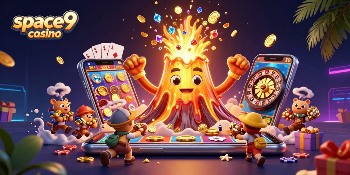 Experience the excitement with Space9 Casino's interactive gaming and treasure-filled adventures.
