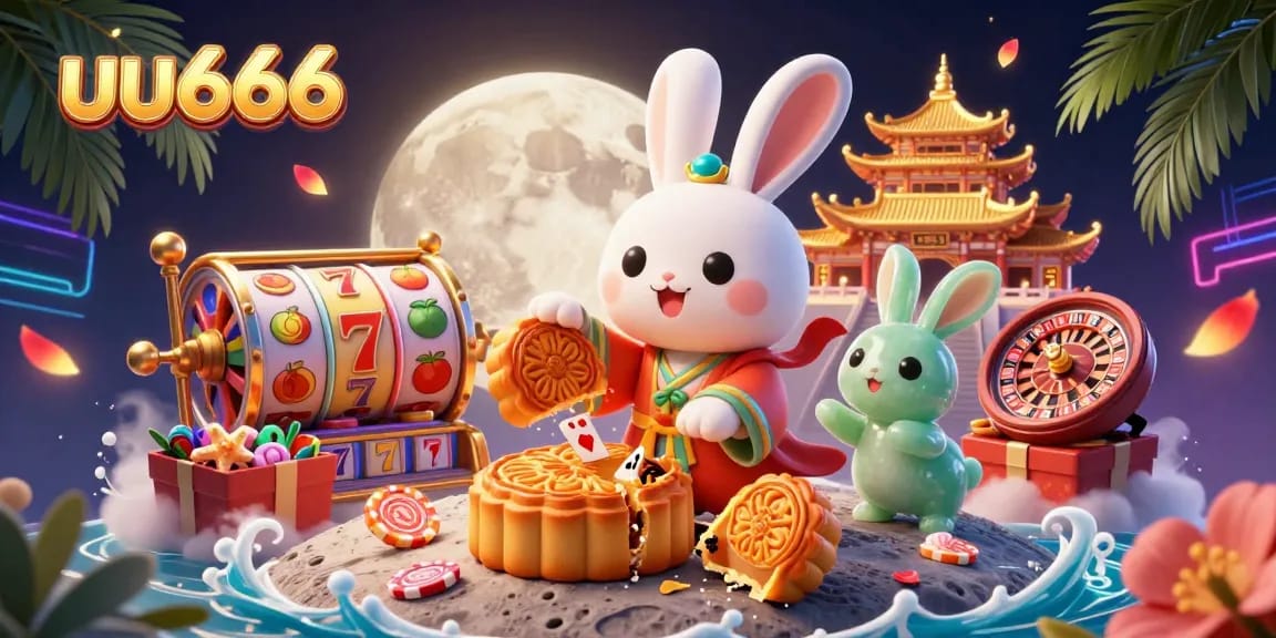 Join the dynamic moon rabbit adventure at uu666, revealing poker chips from magical mooncakes!