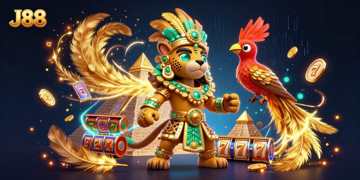 Engage with J88 and hit the jackpot in this thrilling 3D casino scene