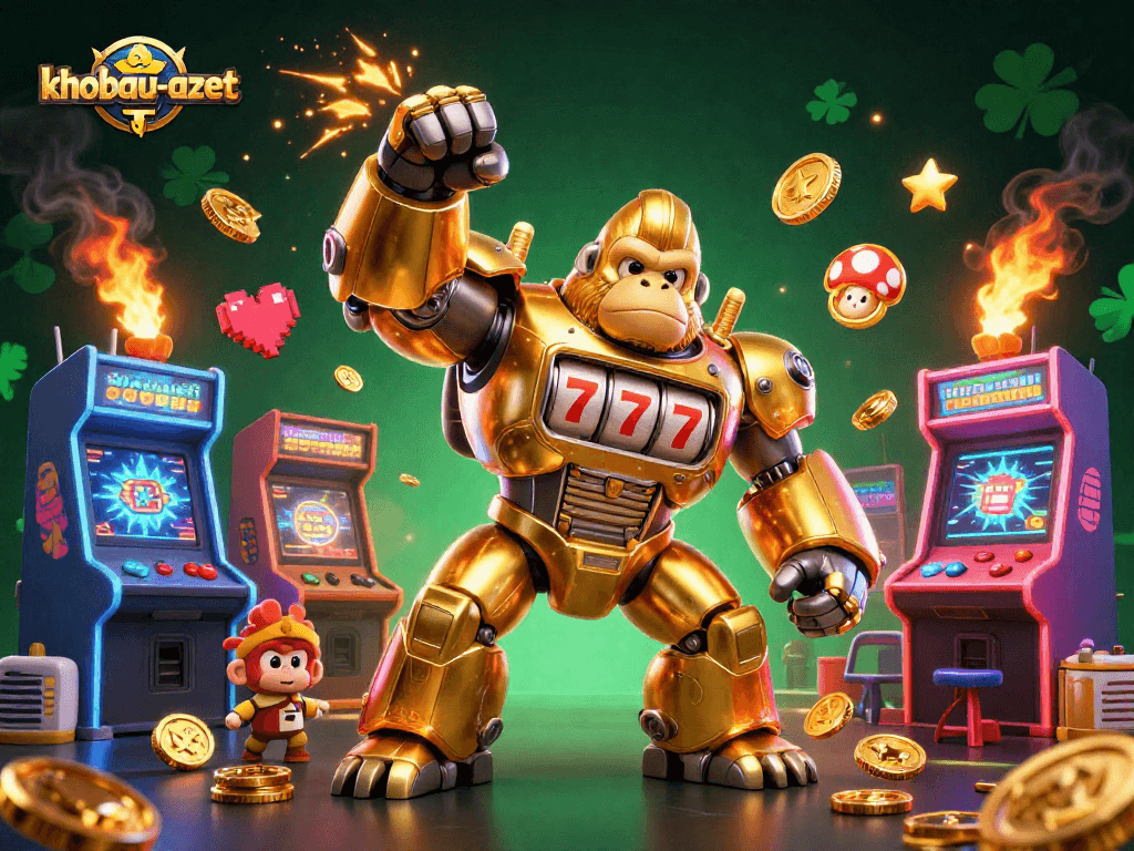 Engage with the thrilling khobau-aztec slot mech adventure filled with vibrant arcade elements and golden treasures.