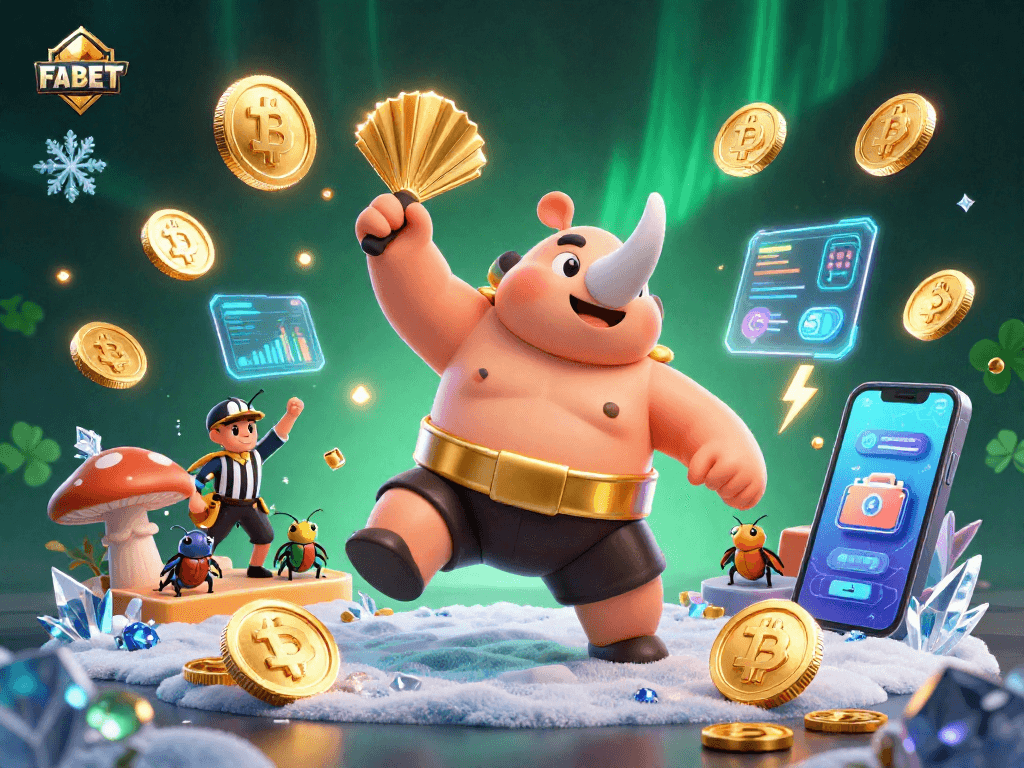 Bet big with FABET as you watch the rhinoceros beetle summoning fortunes in an exciting gaming scene.
