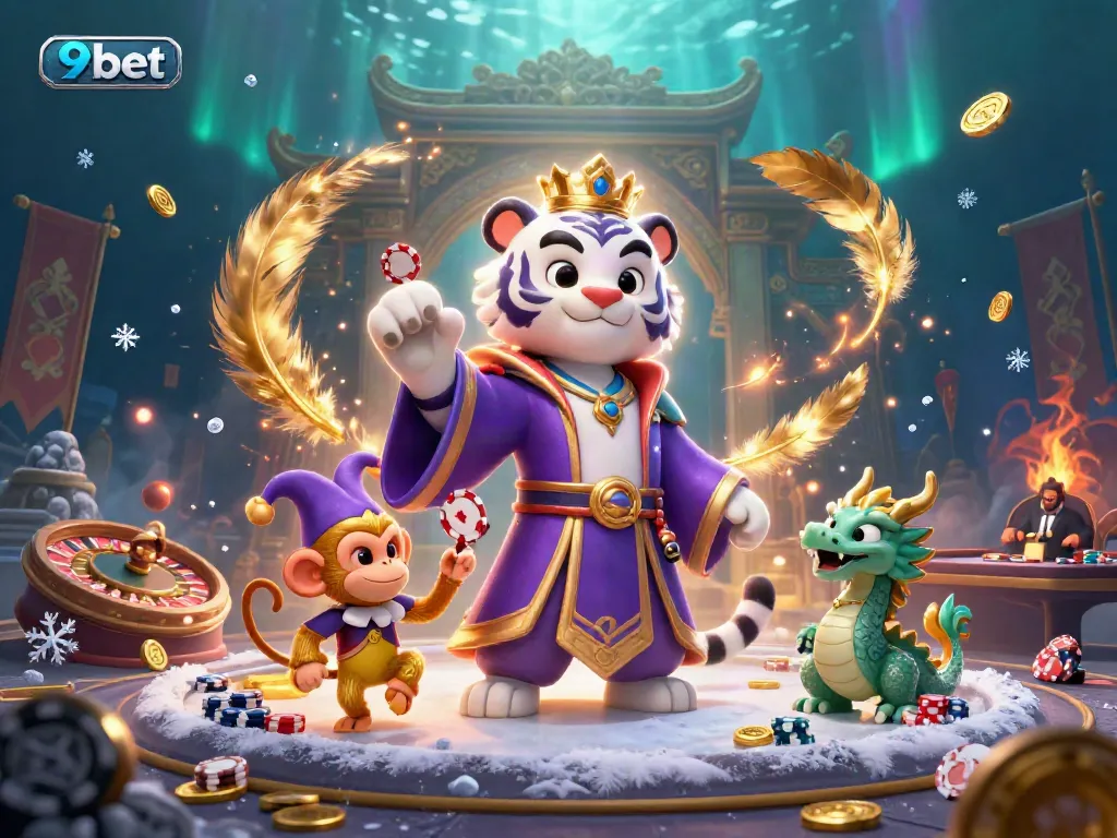 Engage with the lively 9bet live casino scene featuring dynamic characters and vibrant gaming elements.