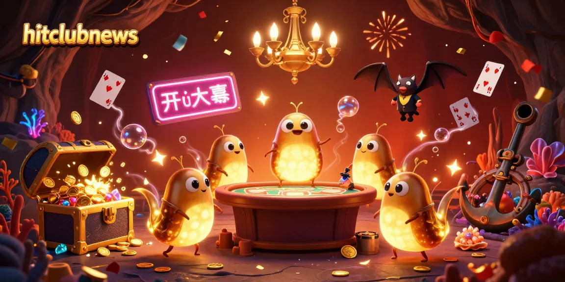 Engage with hitclubnews as glowing worms illuminate a thrilling underwater casino experience.