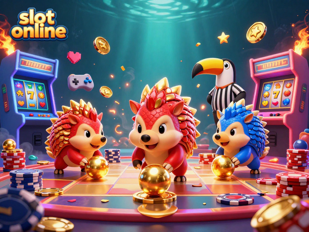 Permainan slot online yang seru dengan pangolin bersaing di kasino.