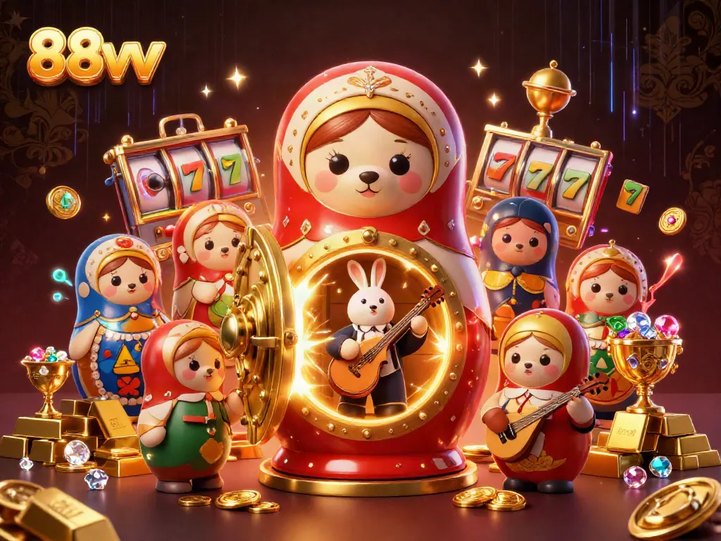 Experience the thrill of 88vv Casino with vibrant characters and stunning casino visuals.