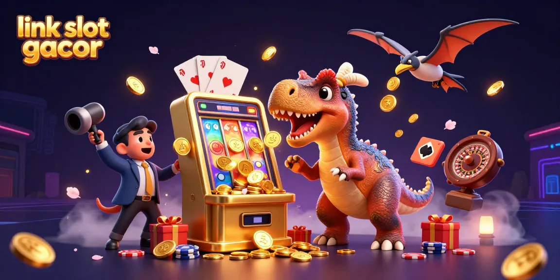 Join the excitement with link slot gacor as the pachycephalosaurus wins big at the slot machine!