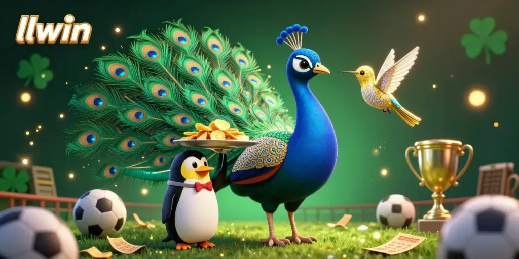 Engage in exciting sports betting at llwin, featuring vibrant characters and dynamic elements.