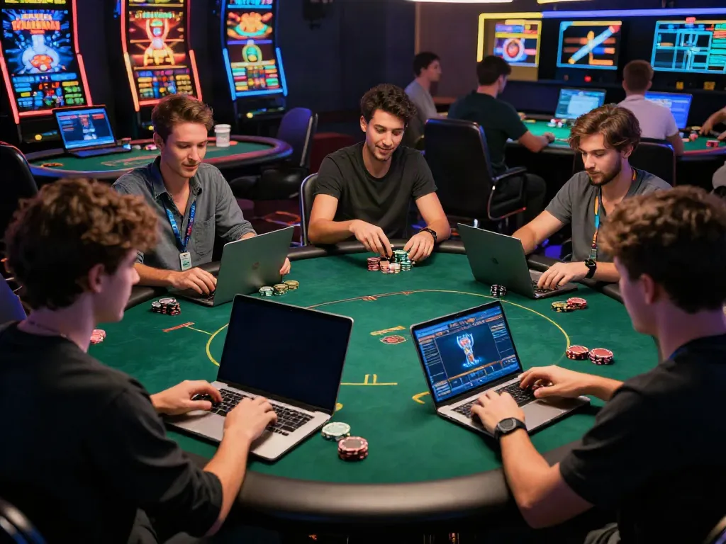 Engaged players enjoying diverse games at https://fb88mx.com/ in a modern gaming atmosphere.
