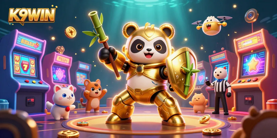 K9WIN enhances your gaming experience in this action-packed 3D casino illustration with vibrant visuals.