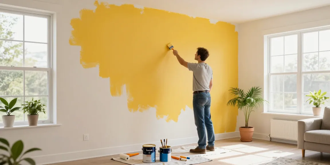 Lincoln Painter Reviews showcase the precision and quality of a professional painter transforming a home interior.