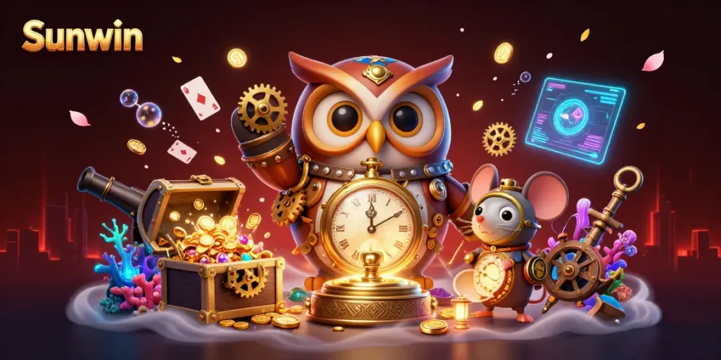 Experience immersive gaming with Sunwin's unique casino elements and vibrant 3D illustrations.