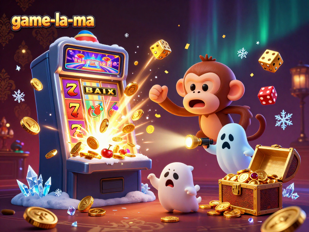 Experience thrilling jackpots at game-la-ma with our poltergeist monkey and ghost-hunter puppy!