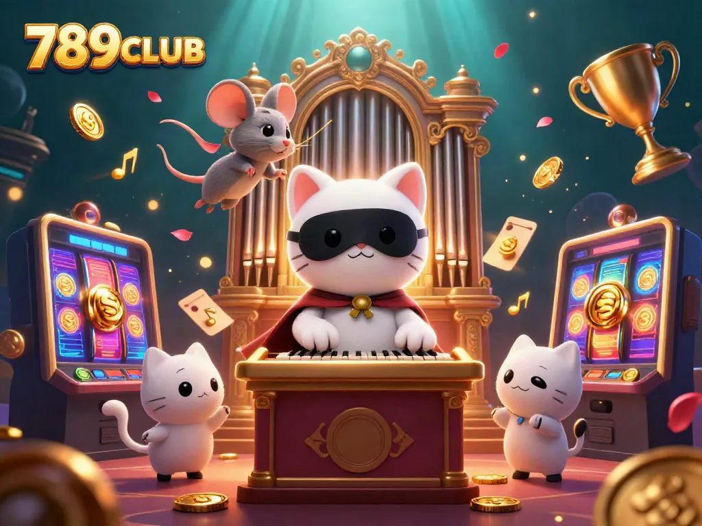 Experience the excitement of 789CLUB with a captivating casino scene featuring dynamic characters and elements.