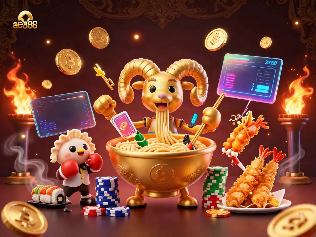 Experience the thrill of ae888 live casino with vibrant character action and crypto elements.
