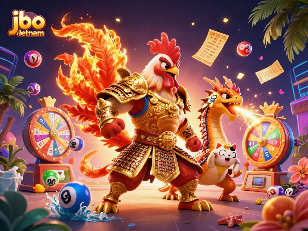 Engage with jbo vietnam through exciting lottery games featuring colorful balls and dynamic scenes.