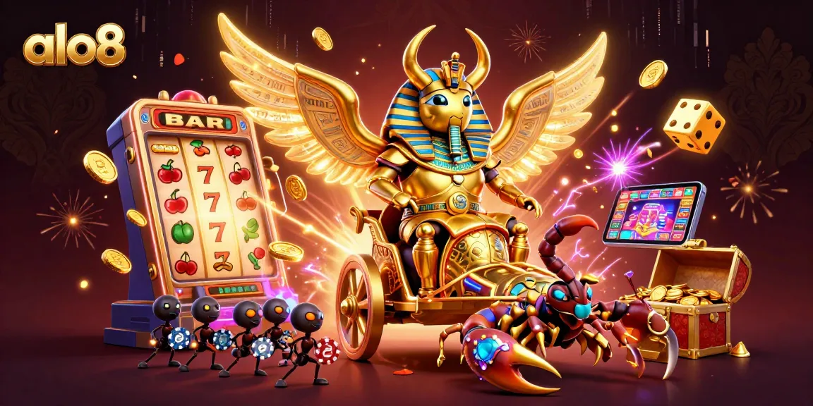 Experience thrilling winnings at alo8 with unique 3D casino characters and vibrant gaming elements.