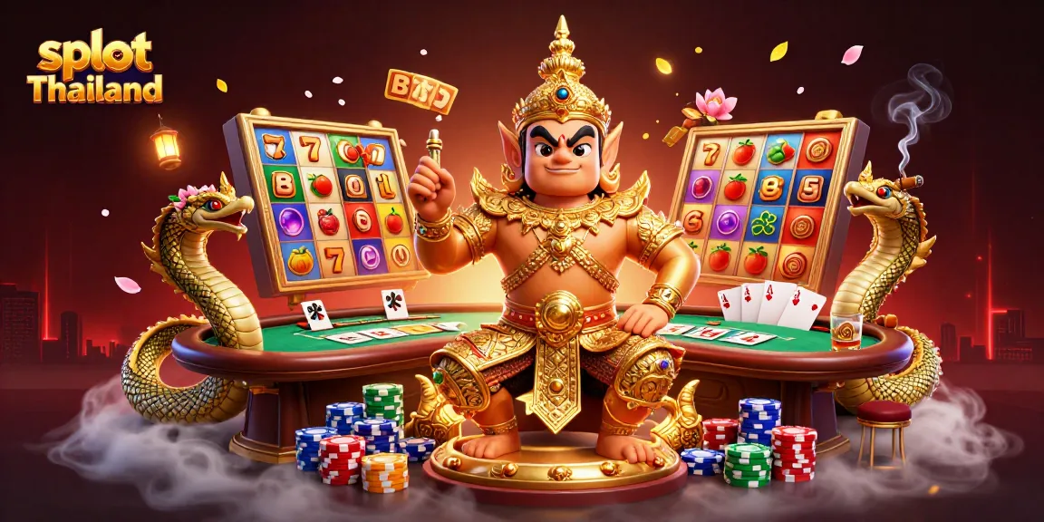 Menangkan jackpot dalam slot Thailand dengan penjaga kuil yang megah dan simbol keberuntungan yang menarik.