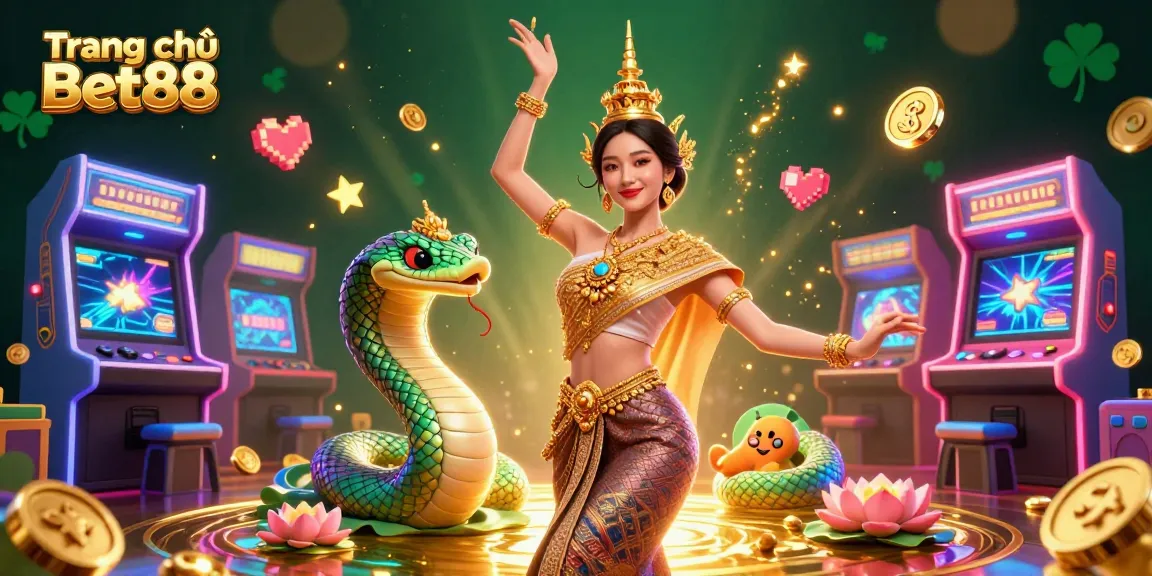 Join the fun at Trang chủ Bet88 with vibrant gaming elements and traditional Thai themes.