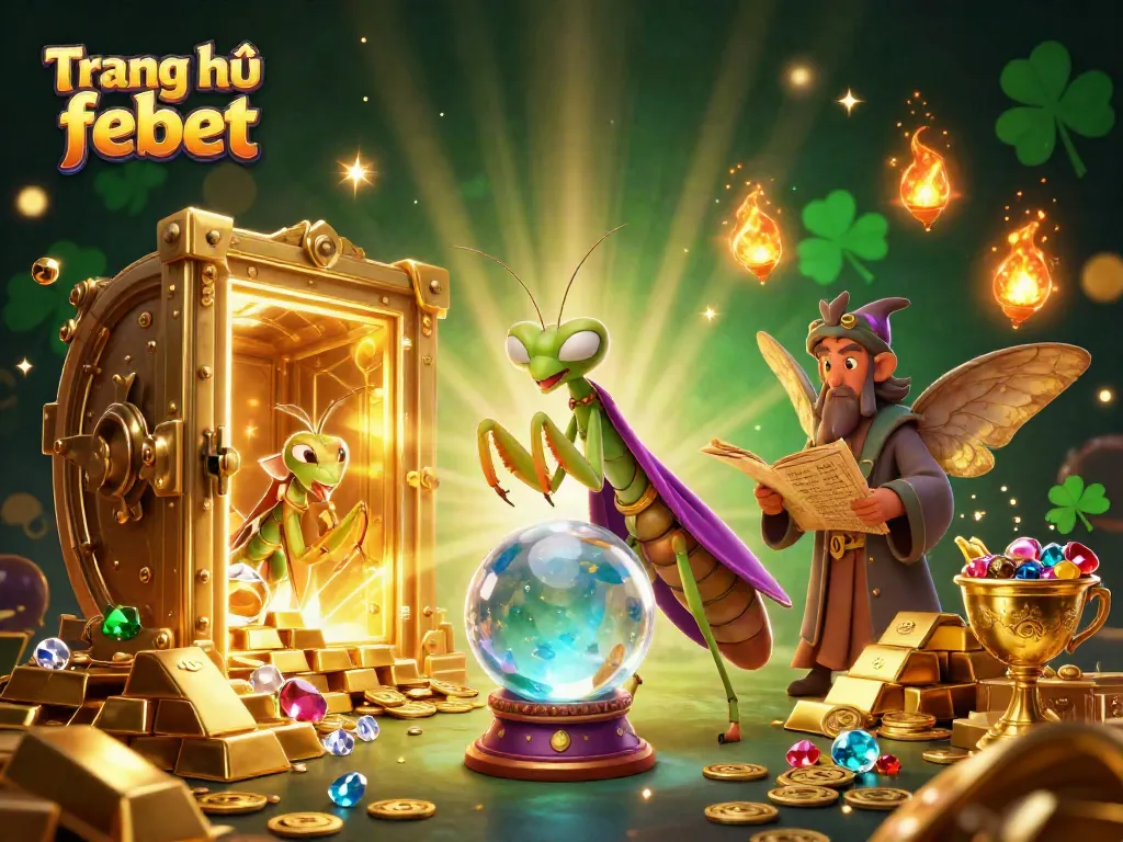 Experience the magic of Trang chủ febet with a vibrant 3D casino-themed circus featuring fortune tellers and treasures.