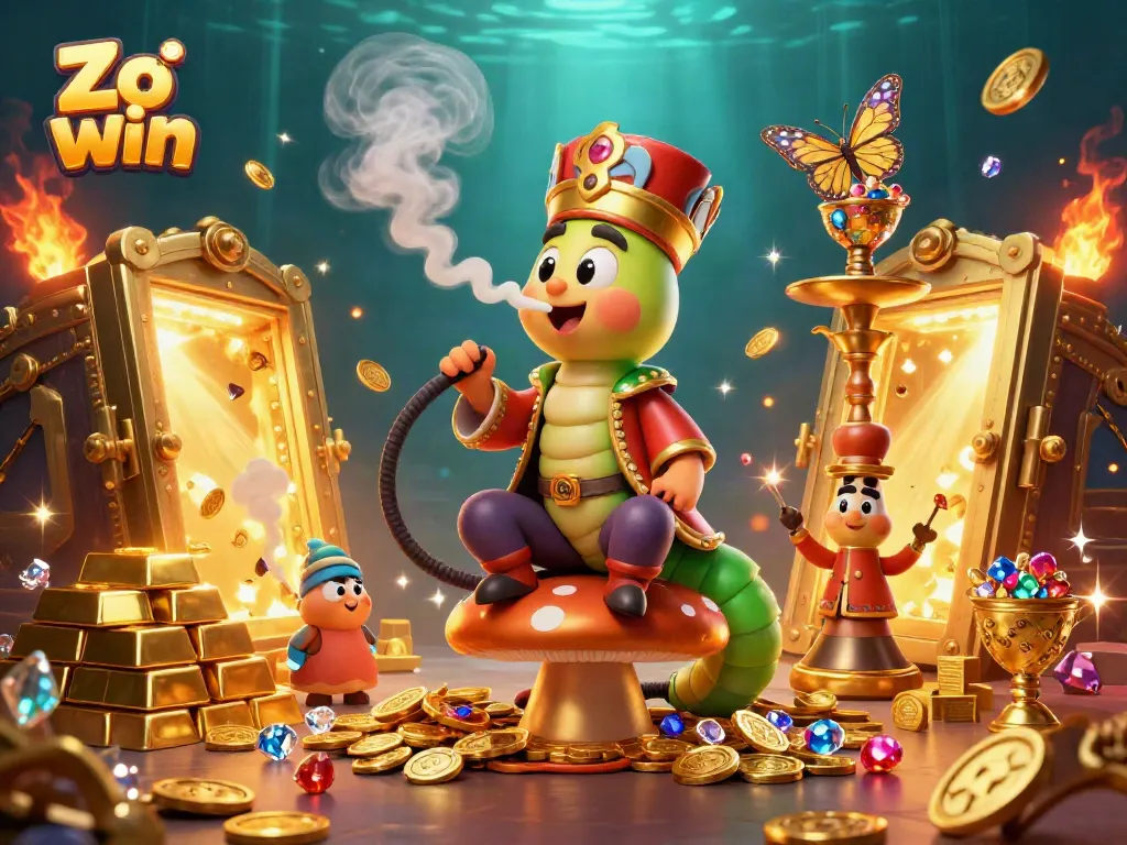 Experience thrilling gaming action at Zo win with vibrant casino elements and engaging characters.