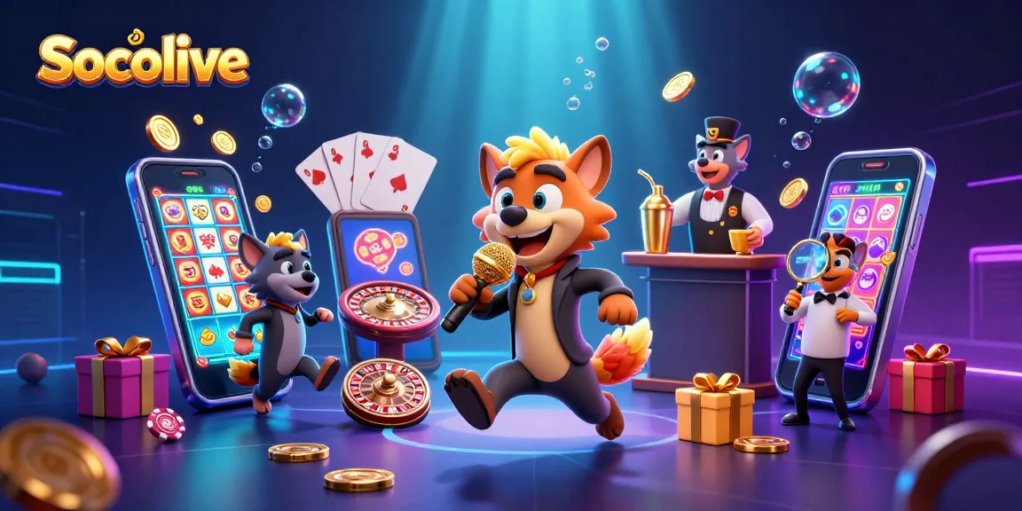Experience Socolive's vibrant casino atmosphere filled with action-packed moments and entertainment.