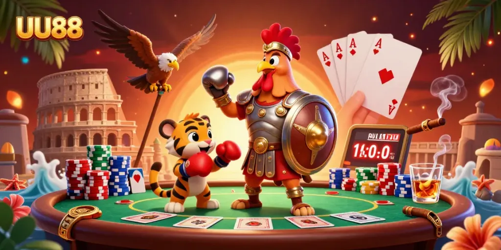 Play exciting casino games at UU88 featuring dynamic characters in an energetic arena.