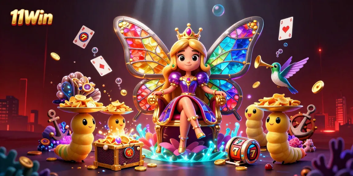Experience thrilling gameplay with 11Win, featuring vibrant casino elements and captivating characters.