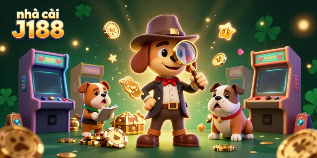 Experience the thrill of играка J188 with playful characters exploring a vibrant casino world.