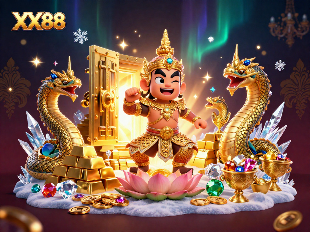 Experience the exhilarating gameplay at XX88 with this vivid casino illustration.