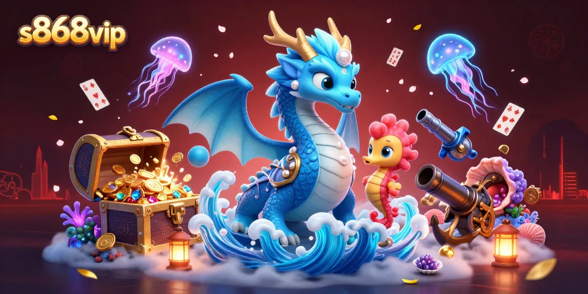 Engage in thrilling gameplay at s868vip with enchanting underwater elements and a vivid casino scene.