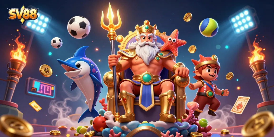 Engage with SV88 sports betting excitement, featuring Neptune and dynamic game elements.