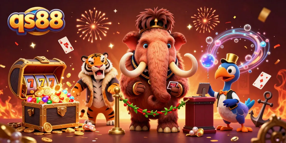 Experience qs88 with vibrant casino characters and dynamic gaming elements in an engaging environment.