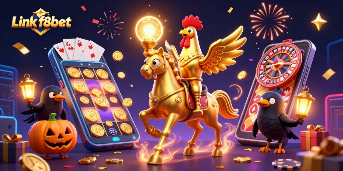 Engage with exciting wins through Link f8bet in a vibrant casino scene featuring gaming elements.