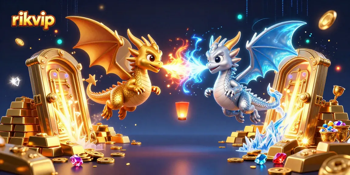 Experience winning gameplay with rikvip, featuring dragons and treasures in an enchanting casino environment.